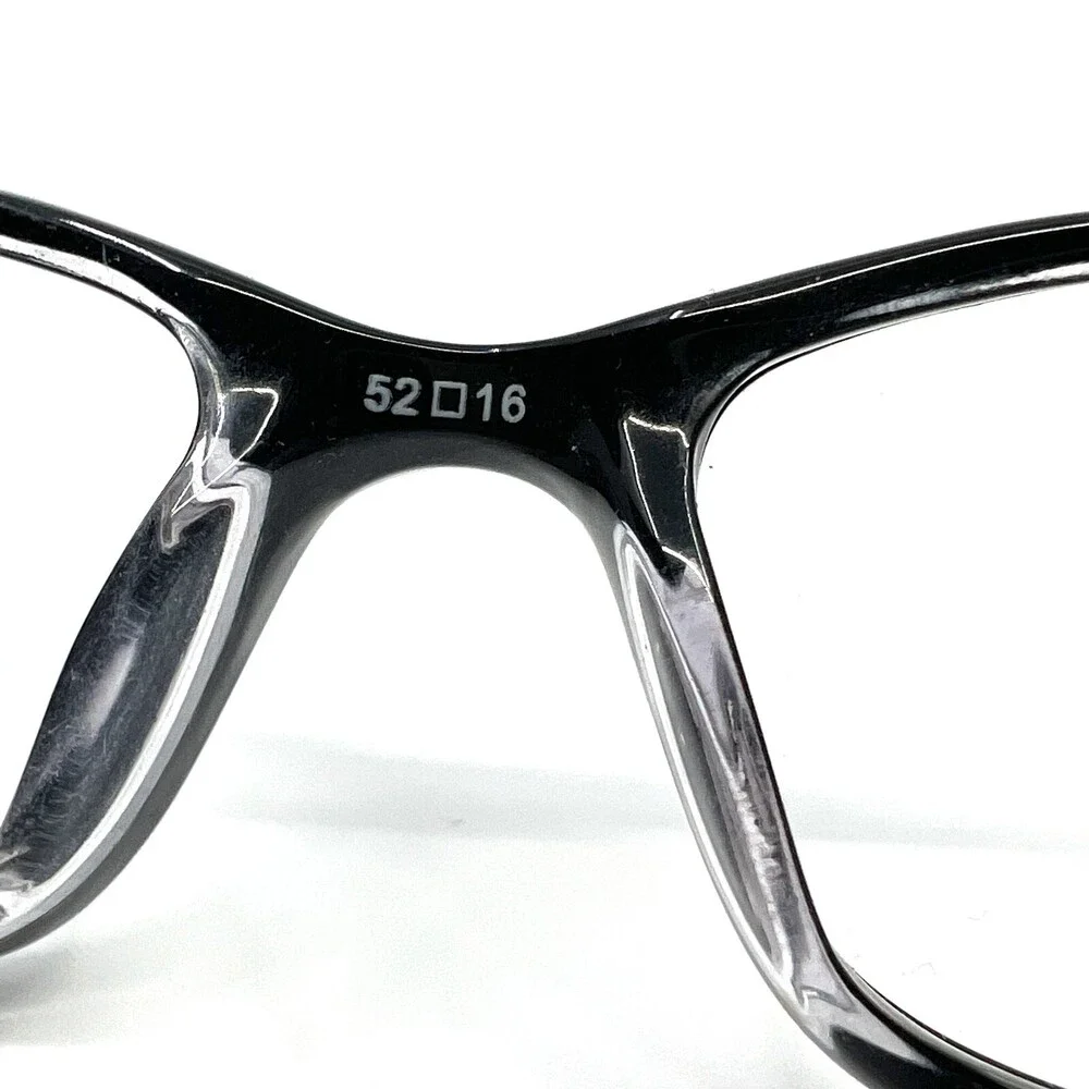 Tempo WP 0003 Eyeglasses Black Crystal Rectangular Full Rim Frames 52[]16 140